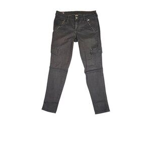 True Religion Casey Skinny Cargo Pocket Jeans Size 30 Green
